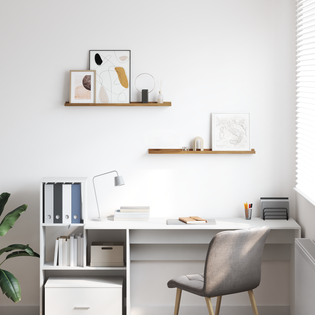 Wall Shelf With Shelf 2 Pcs Engineered Wood