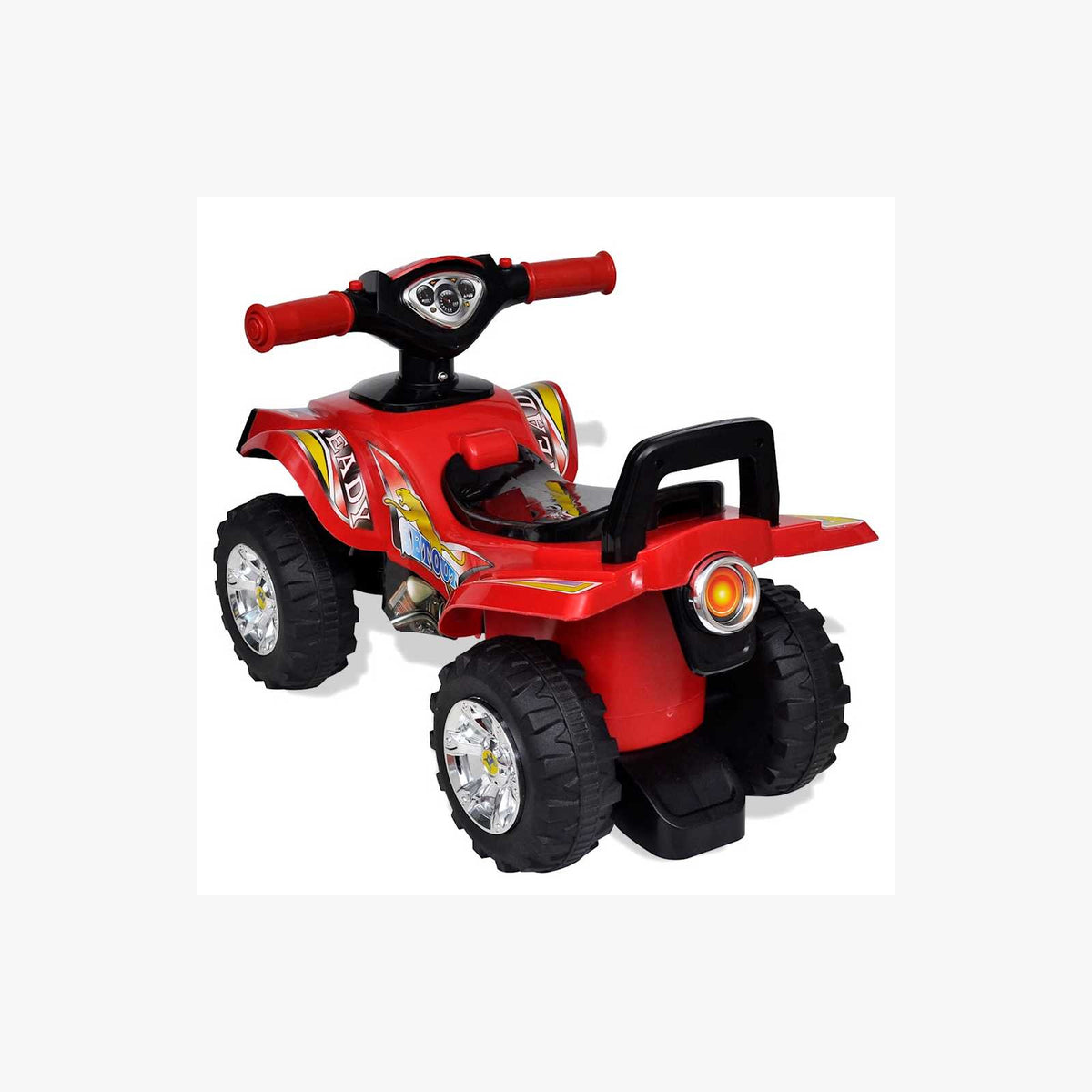 Ride-On Quad Plastic Red With Storage 60 x 38 x 42 cm Kids Toy Ride On Sound