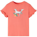 Kids T-Shirt Cotton Coral 104 Children's Top Kids Clothing Kids Wear Variant 2