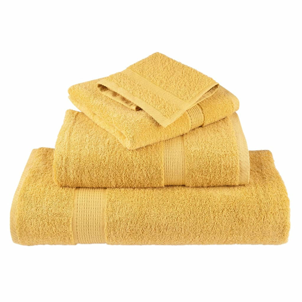 Towel Cotton Gold 30 x 30 cm Bathroom Bath Linen Home Towels 2 pcs Variant 2