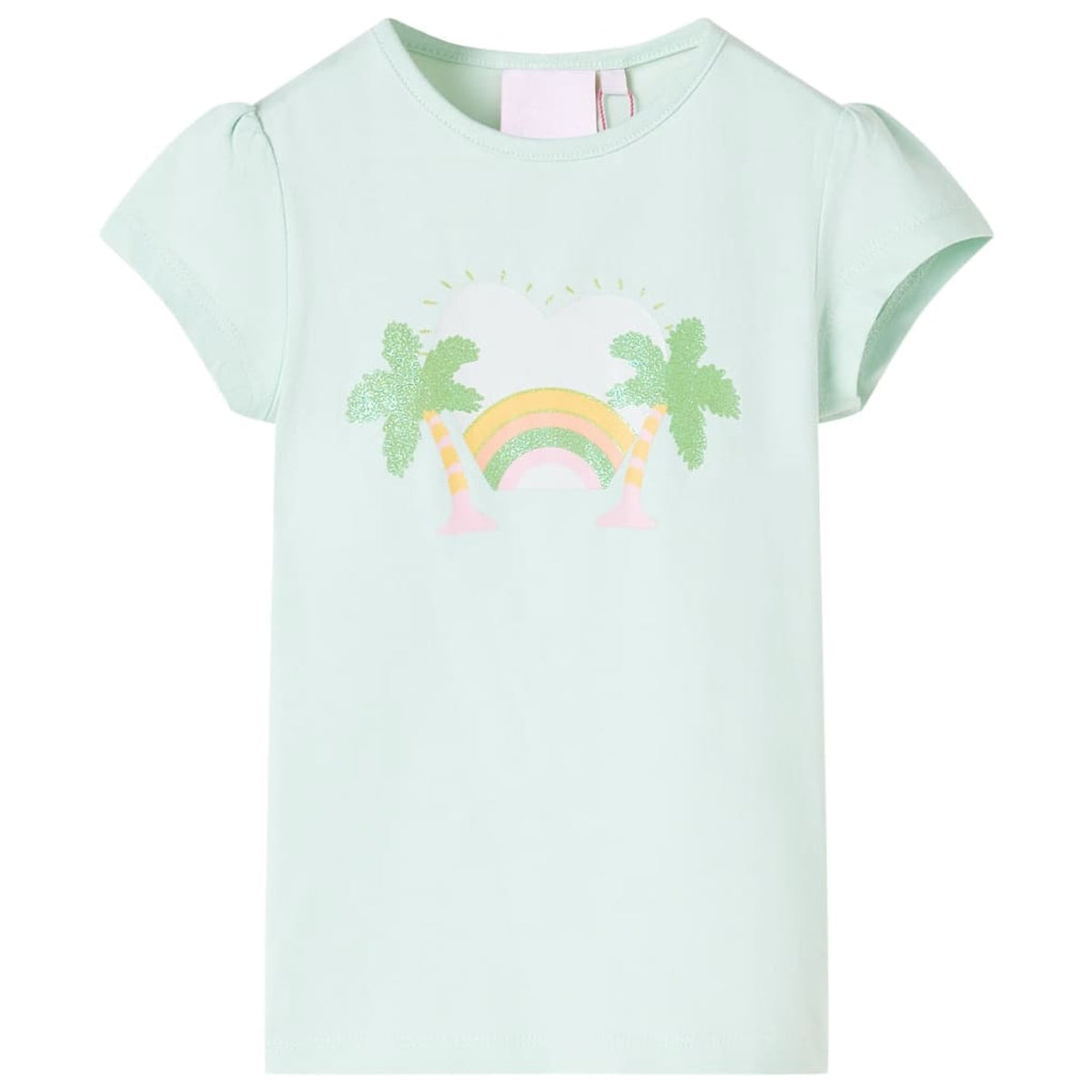 Kids T-Shirt Cotton Light Mint 92 Children's Top Kids Clothing Kids Wear 92