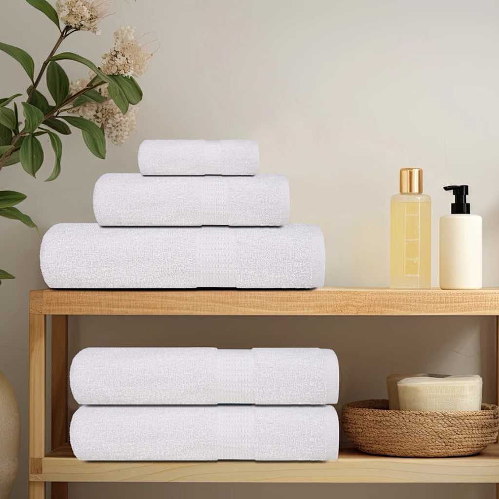 Towel Cotton White 50 x 30 cm Bathroom Bath Linen Home Towels 10 pcs Guest