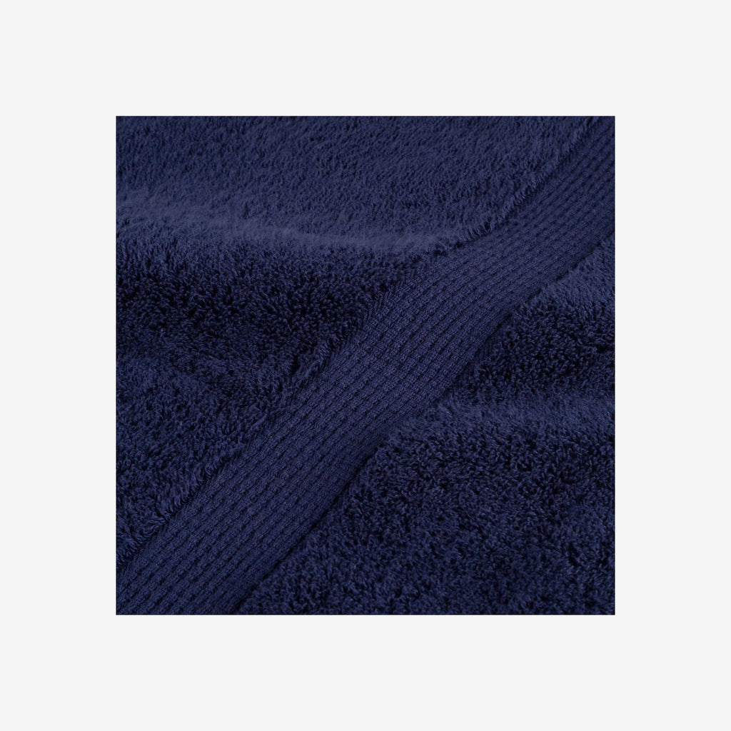 Towel Cotton Navy Blue 140 x 70 cm Bathroom Bath Linen Home Towels 4 Variant 2