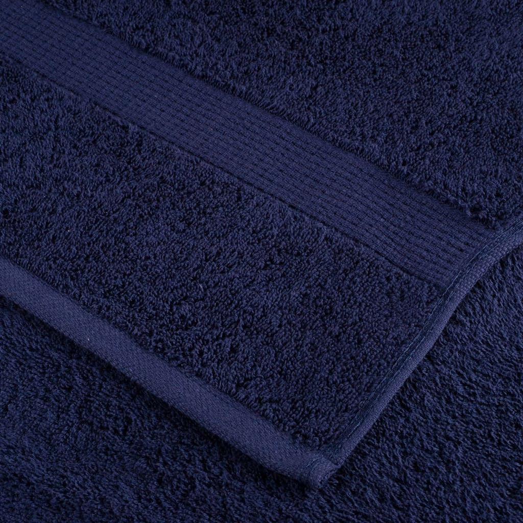 Towel Cotton Navy Blue 50 x 30 cm Bathroom Bath Linen Home Towels 4 Variant 2