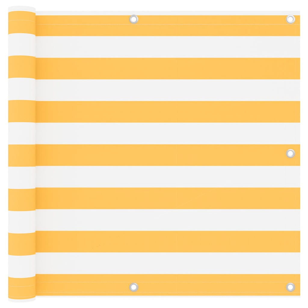 Balcony Screen Oxford Fabric White Waterproof UV Resistant 90 x 500 Variant 2