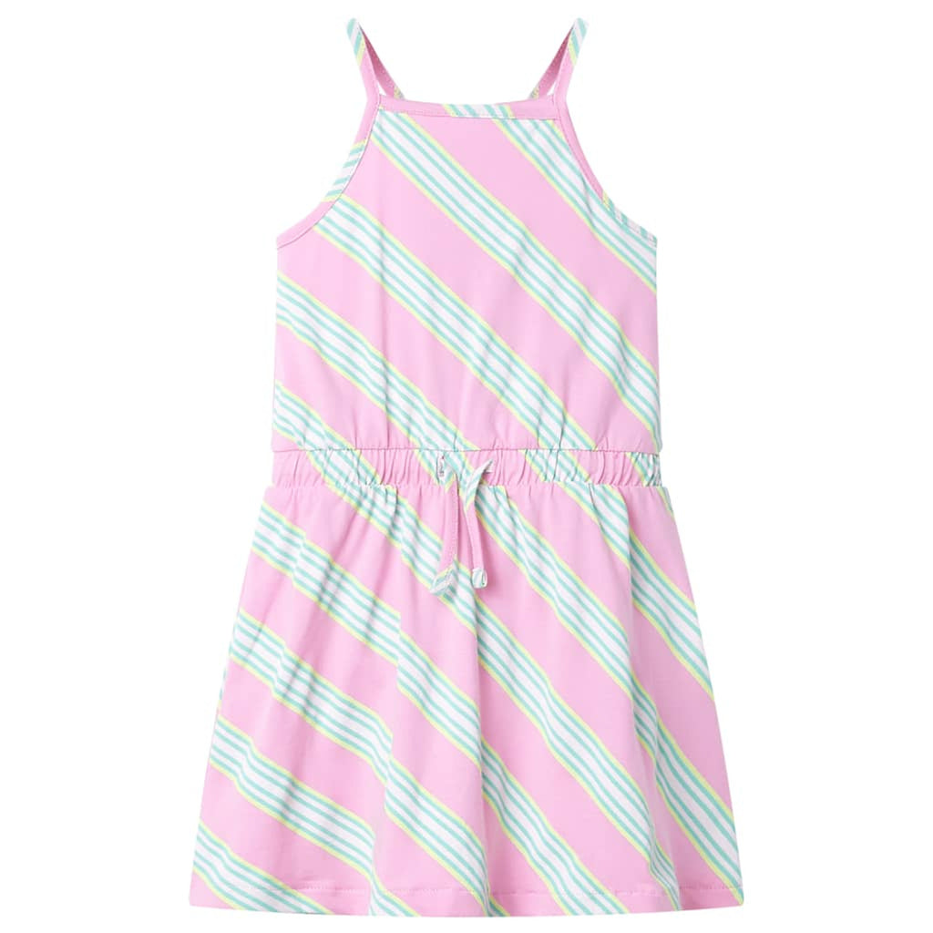 Dress Cotton Pink 104 Kids' Dresses Kids' Dresse Kids'Dress Drawstring 104