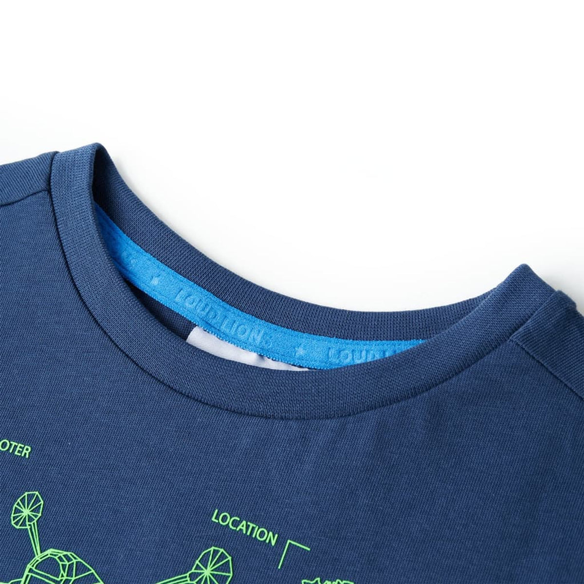 Kids T-Shirt Cotton Dark Blue 104 Children's Top Kids Clothing Kids Wear 104