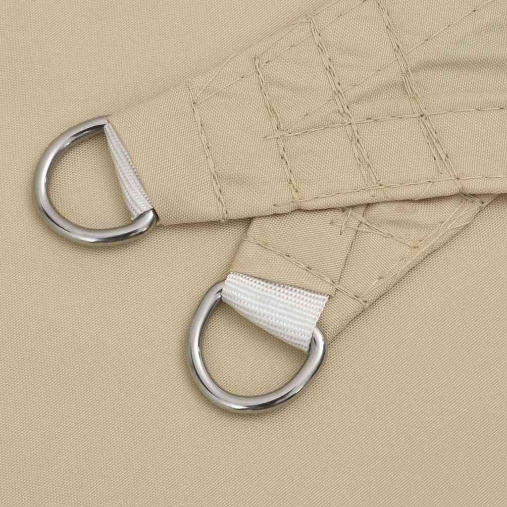 Sunshade Sail Oxford Fabric Beige Water Resistant UV Resistant 250 x 250 cm