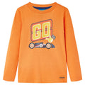 Kids T-Shirt Cotton Dark Orange 104 Children's Top Kids Clothing Kids Wear