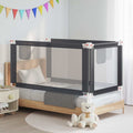 Toddler Safety Bed Rail Dark Fabric (100% Polyester) Dark Grey 160 x 25 x 95