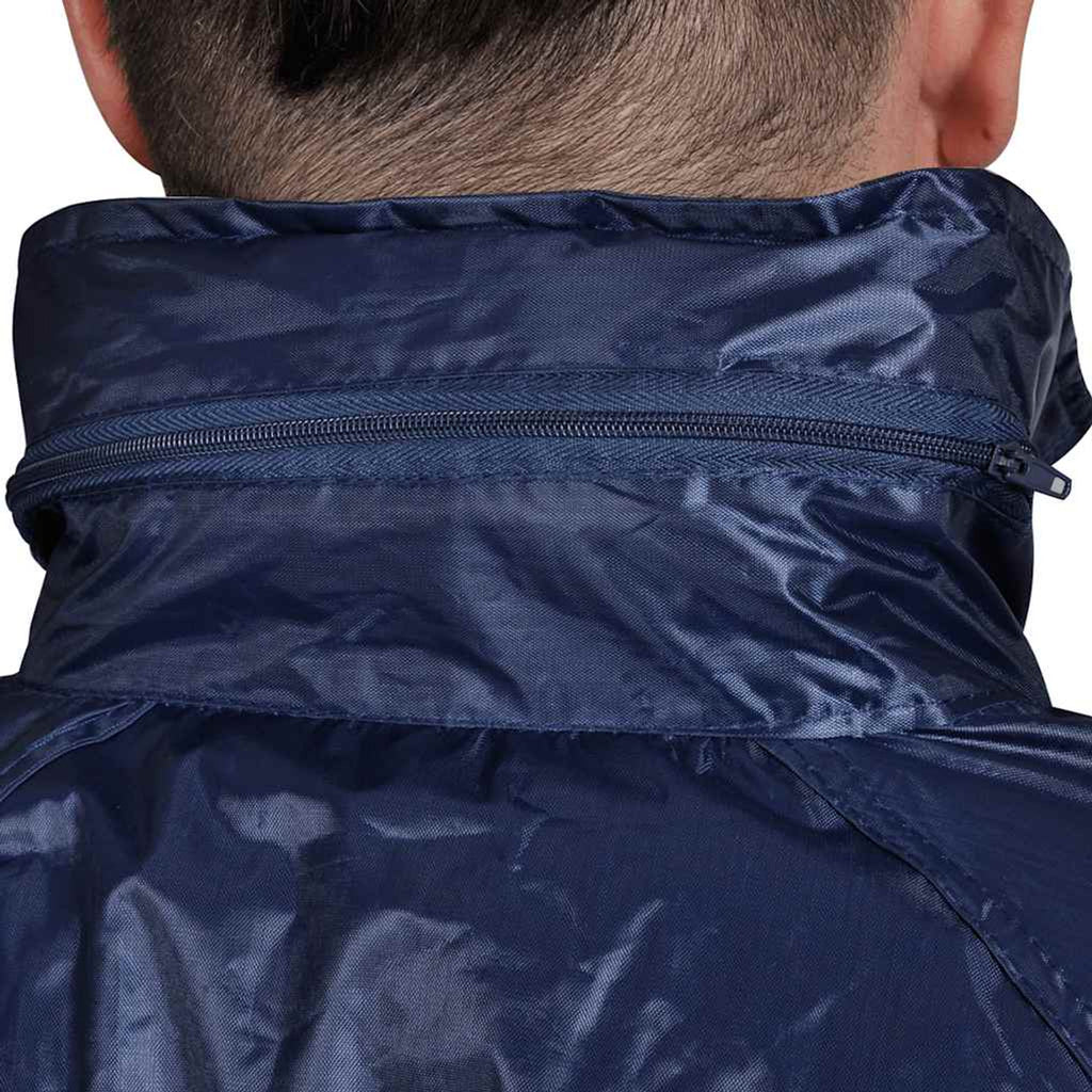 Men'S Rain Suit Navy Blue x x L Waterproof Suits Hood XXL
