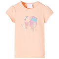 Kids T-Shirt Cotton Light Orange 128 Children's Top Kids Clothing Kids Wear