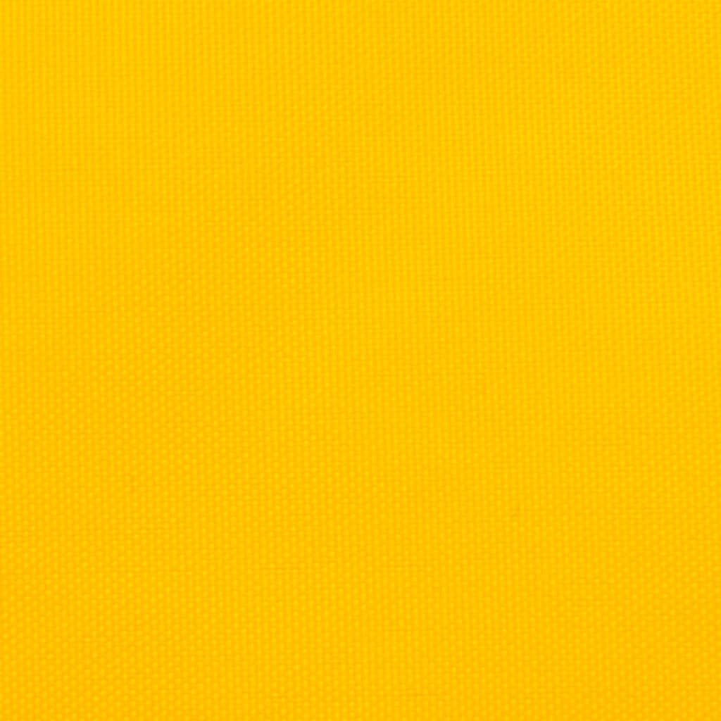Sunshade Sail Oxford Fabric Yellow Water Resistant UV Resistant 350 x 450 cm