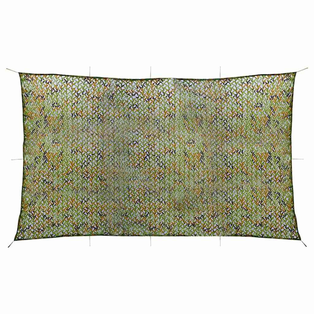Camouflage Net Oxford Fabric Green UV Resistant With Storage 600 x 300 cm Bag