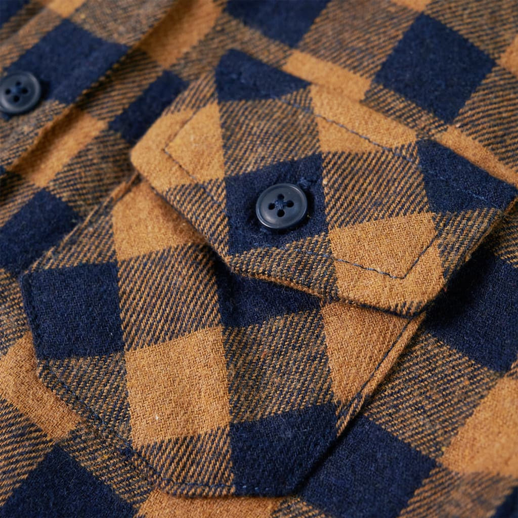 Kids'Plaid Shirt Cognac Cotton 104 Kids Clothing Children's Wear Kids' Tops