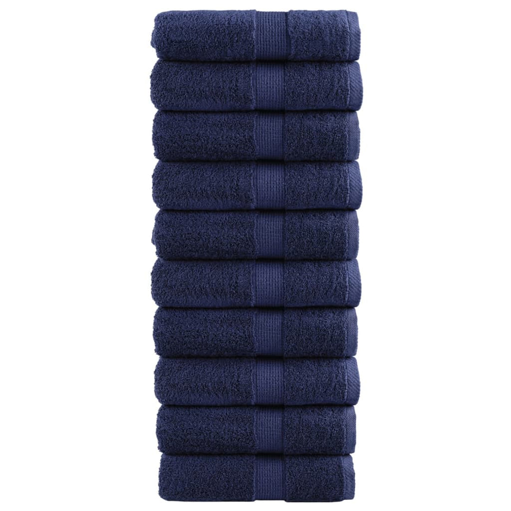 Towel Cotton Navy Blue 30 x 30 cm Bathroom Bath Linen Home Towels 10 Variant 2