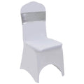 Chair Polyester Silver 50 x 14 cm Seating Furniture Home Slipcovers Slipcover