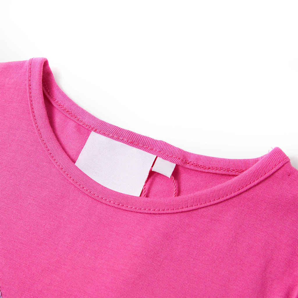 Kids T-Shirt Cotton Dark Pink 104 Children's Top Kids Clothing Kids Wear Cap