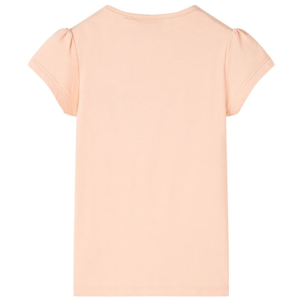 Kids T-Shirt Cotton Light Orange 128 Children's Top Kids Clothing Kids Wear