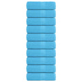Towel Cotton Turquoise 50 x 30 cm Bathroom Bath Linen Home Towels 10 pcs Guest