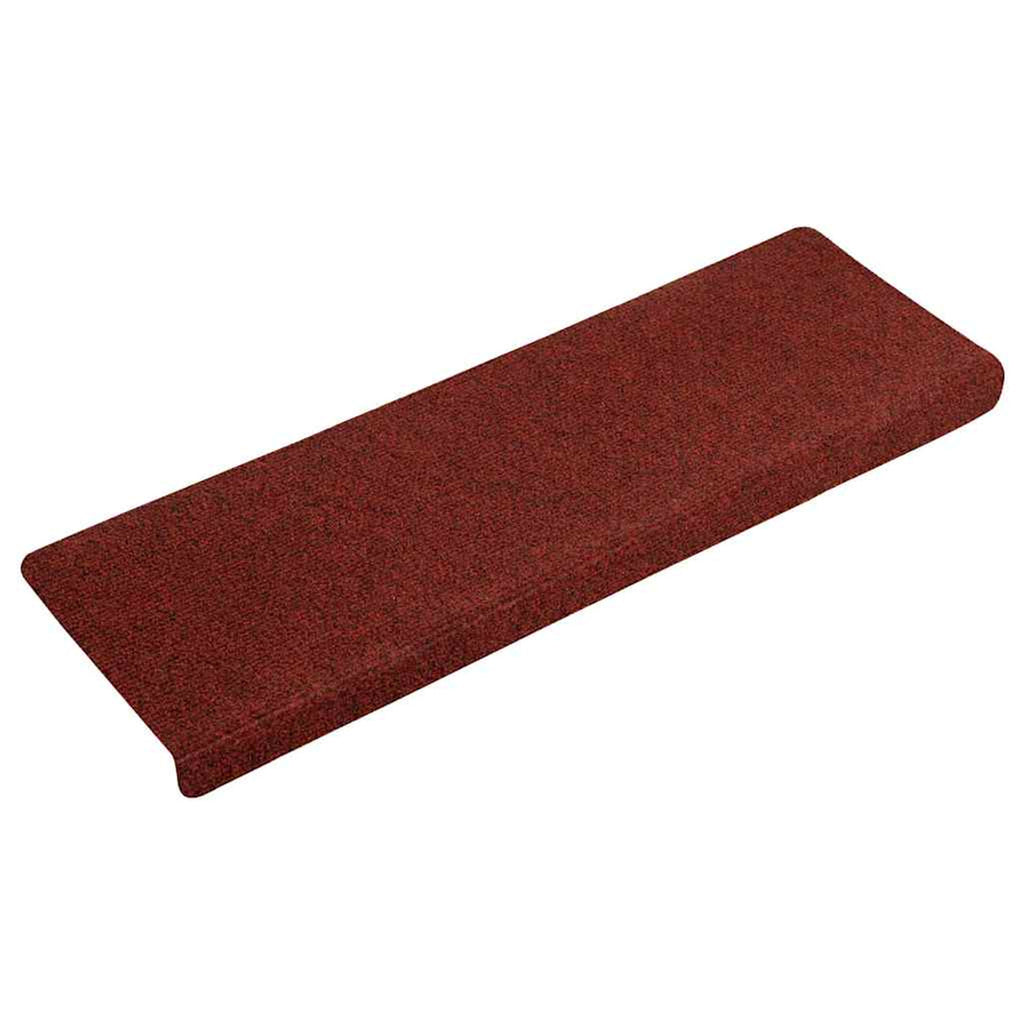 Stair Mats Self-Adhesive Bordeaux Rectangular Needle-Punched Fabric (100% 15