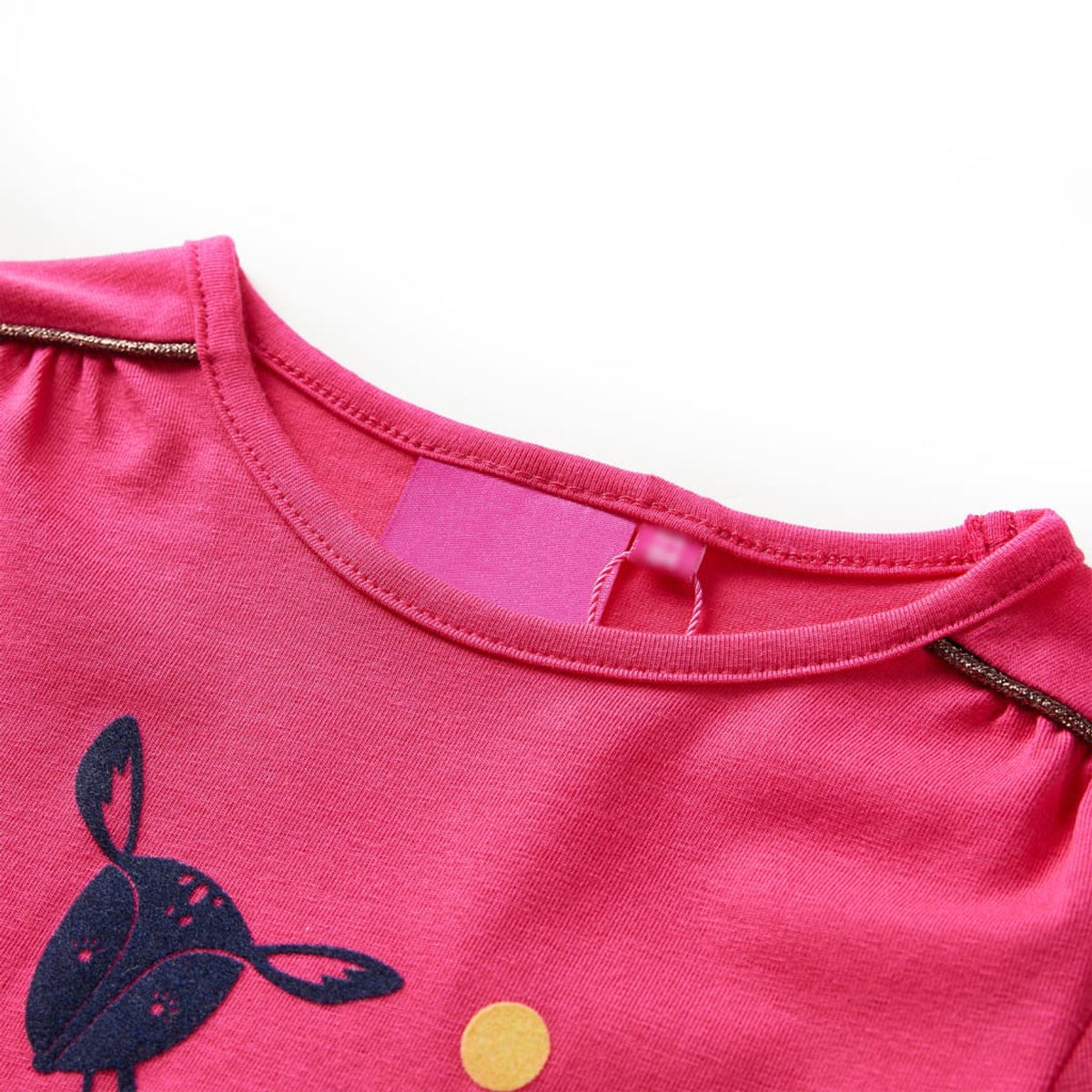 Kids T-Shirt Cotton Bright Pink 128 Children's Top Kids Clothing Kids Wear