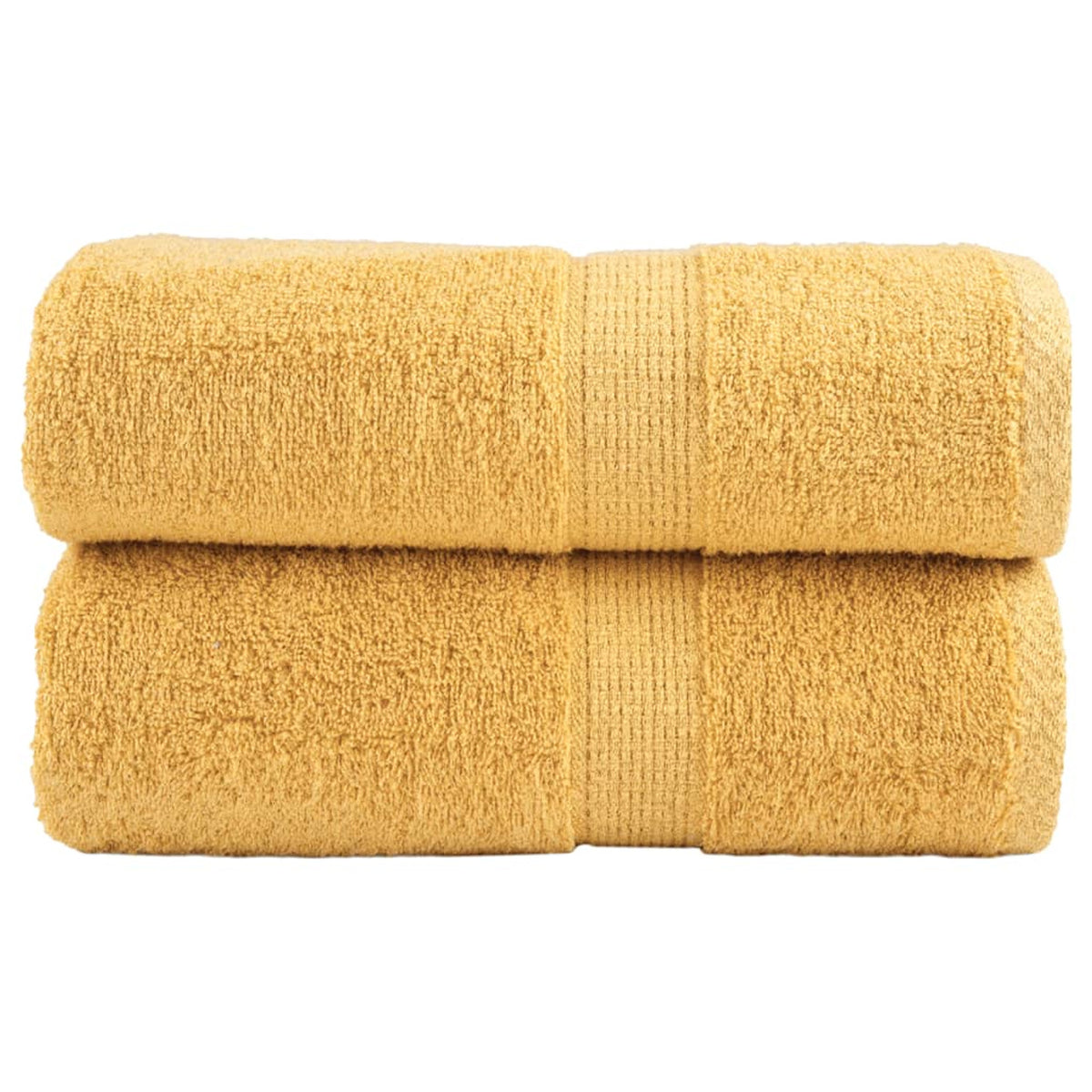 Towel Cotton Gold 50 x 30 cm Bathroom Bath Linen Home Towels 2 pcs Variant 2