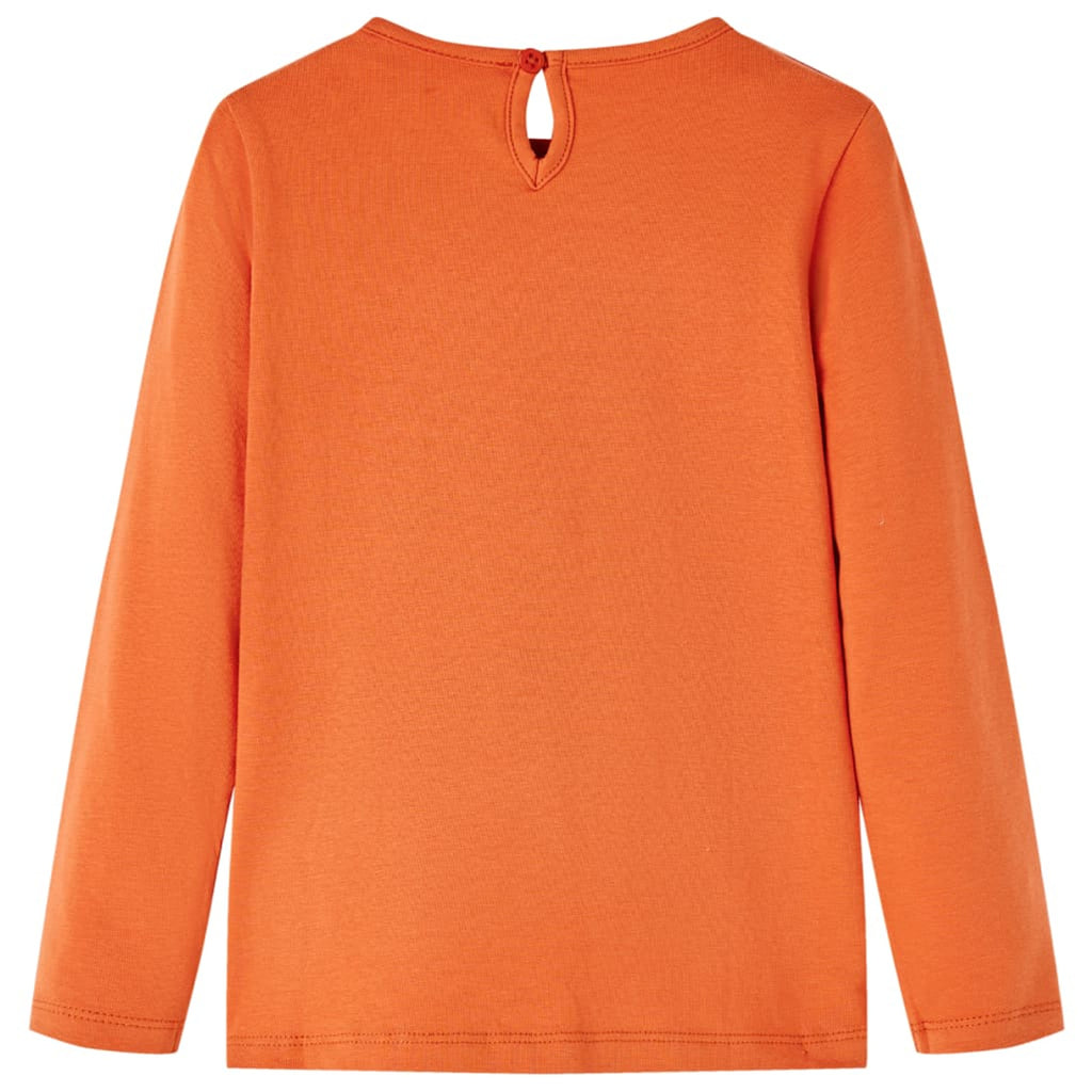 Kids T-Shirt Cotton Burnt Orange 92 Children's Top Kids Clothing Kids Wear