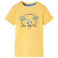 Kids T-Shirt Cotton Light Ochre 116 Children's Top Kids Clothing Kids Wear 116