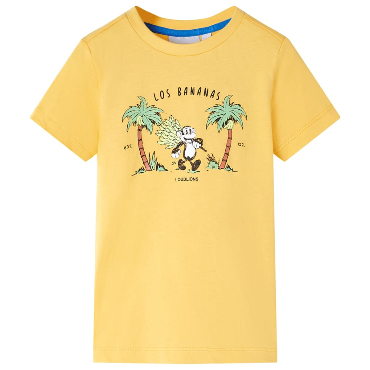 Kids T-Shirt Cotton Light Ochre 116 Children's Top Kids Clothing Kids Wear 116