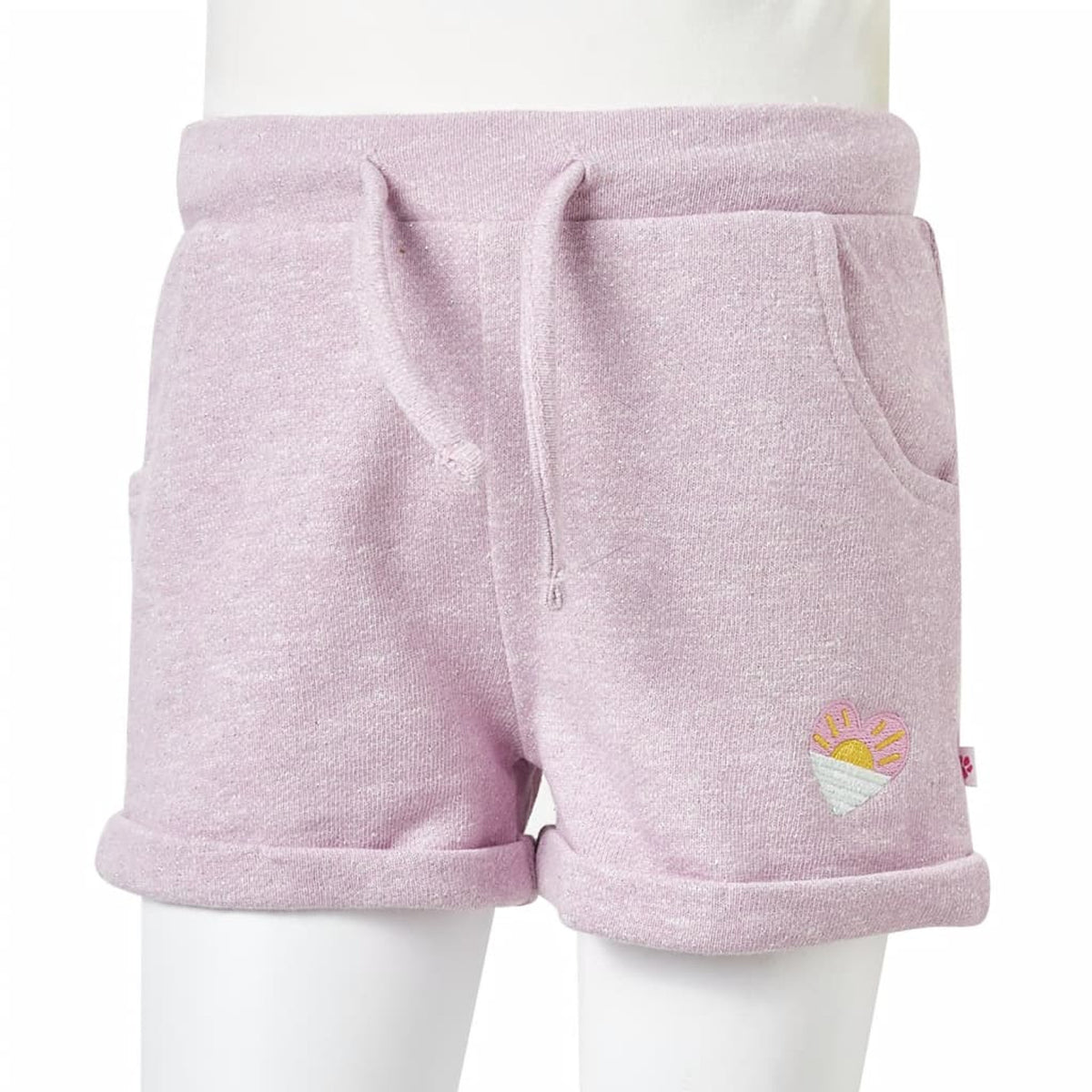 Shorts Cotton Mixed Lila 116 Kids' Bottoms Kids' Bottom Kids'Shorts Drawstring