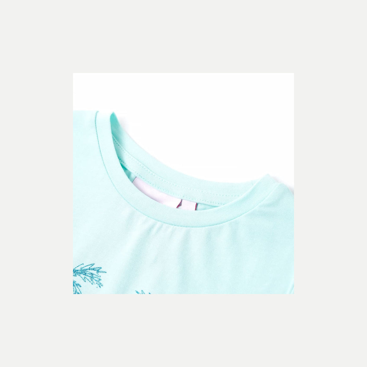 Kids T-Shirt Cotton Light Aqua 128 Children's Top Kids Clothing Kids Variant 3