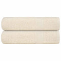 Towel Cotton Cream 150 x 100 cm Bathroom Bath Linen Home Towels 2 pcs 150x100cm