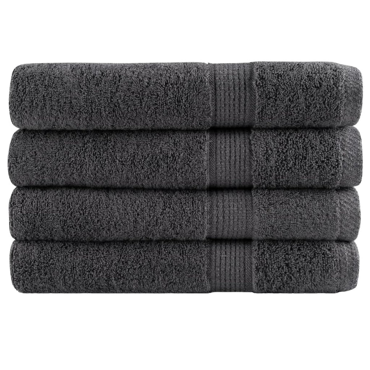 Towel Cotton Anthracite 200 x 100 cm Bathroom Bath Linen Home Towels Variant 2