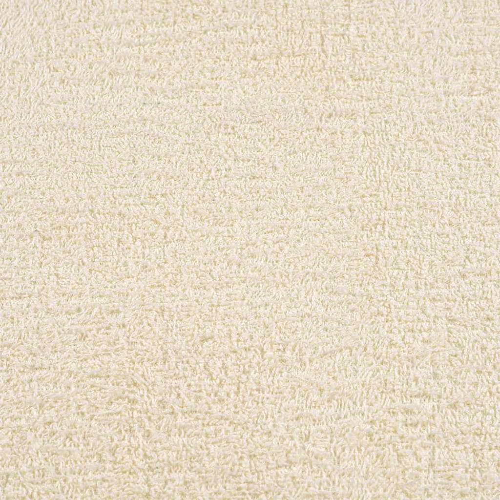 Towel Cotton Cream 200 x 80 cm Bathroom Bath Linen Home Towels 10 pcs Sauna