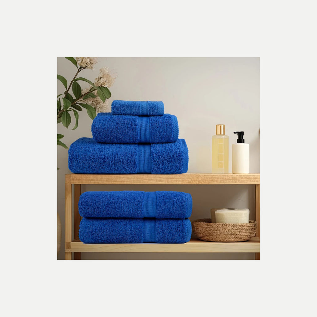 Towel Cotton Blue 200 x 80 cm Bathroom Bath Linen Home Towels 10 pcs Variant 2