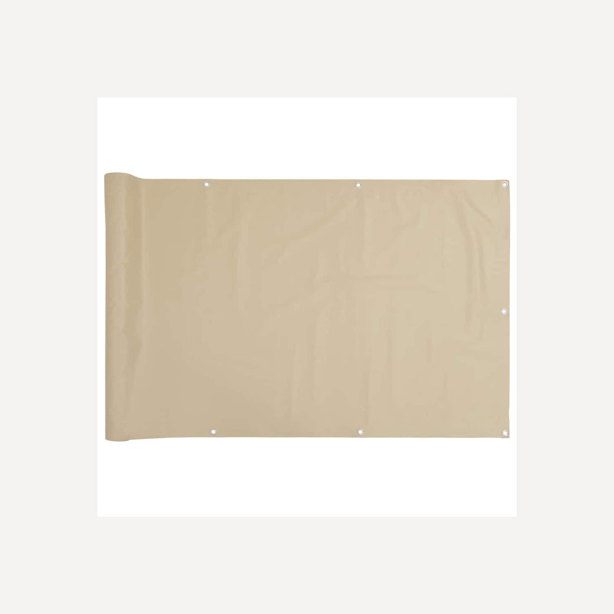 Balcony Screen Oxford Fabric Beige Waterproof UV Resistant 120 x 600 cm