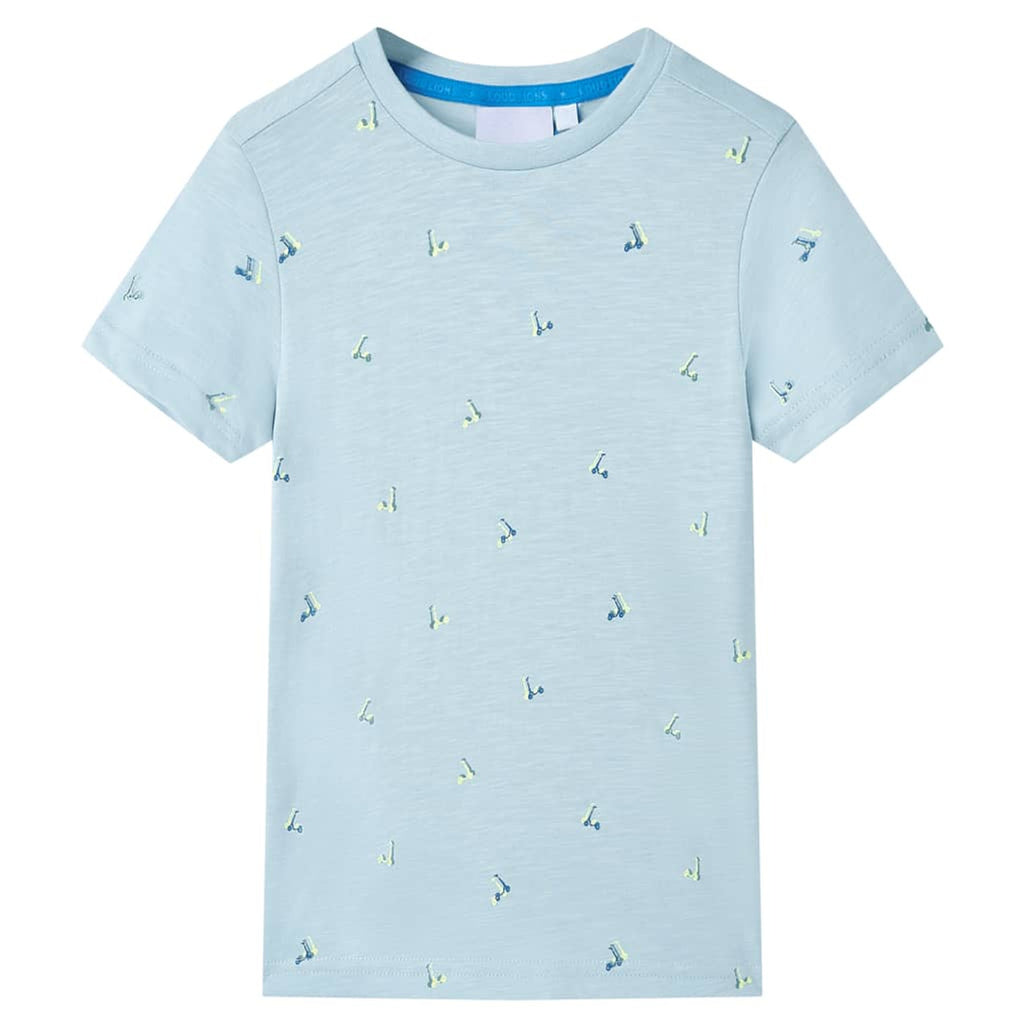 Kids T-Shirt Cotton Light Blue 116 Children's Top Kids Clothing Kids Variant 2