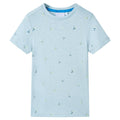 Kids T-Shirt Cotton Light Blue 116 Children's Top Kids Clothing Kids Variant 2
