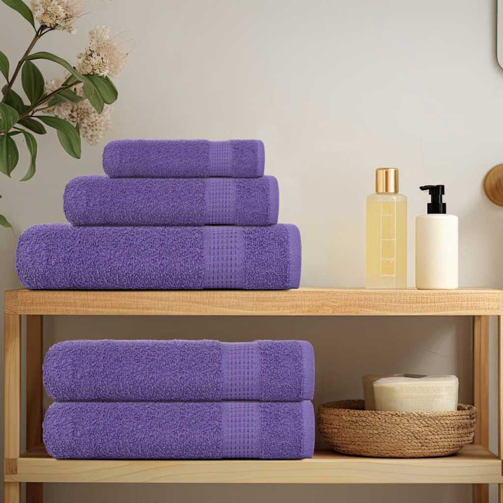 Towel Cotton Purple 200 x 100 cm Bathroom Bath Linen Home Towels 2 pcs FROGN