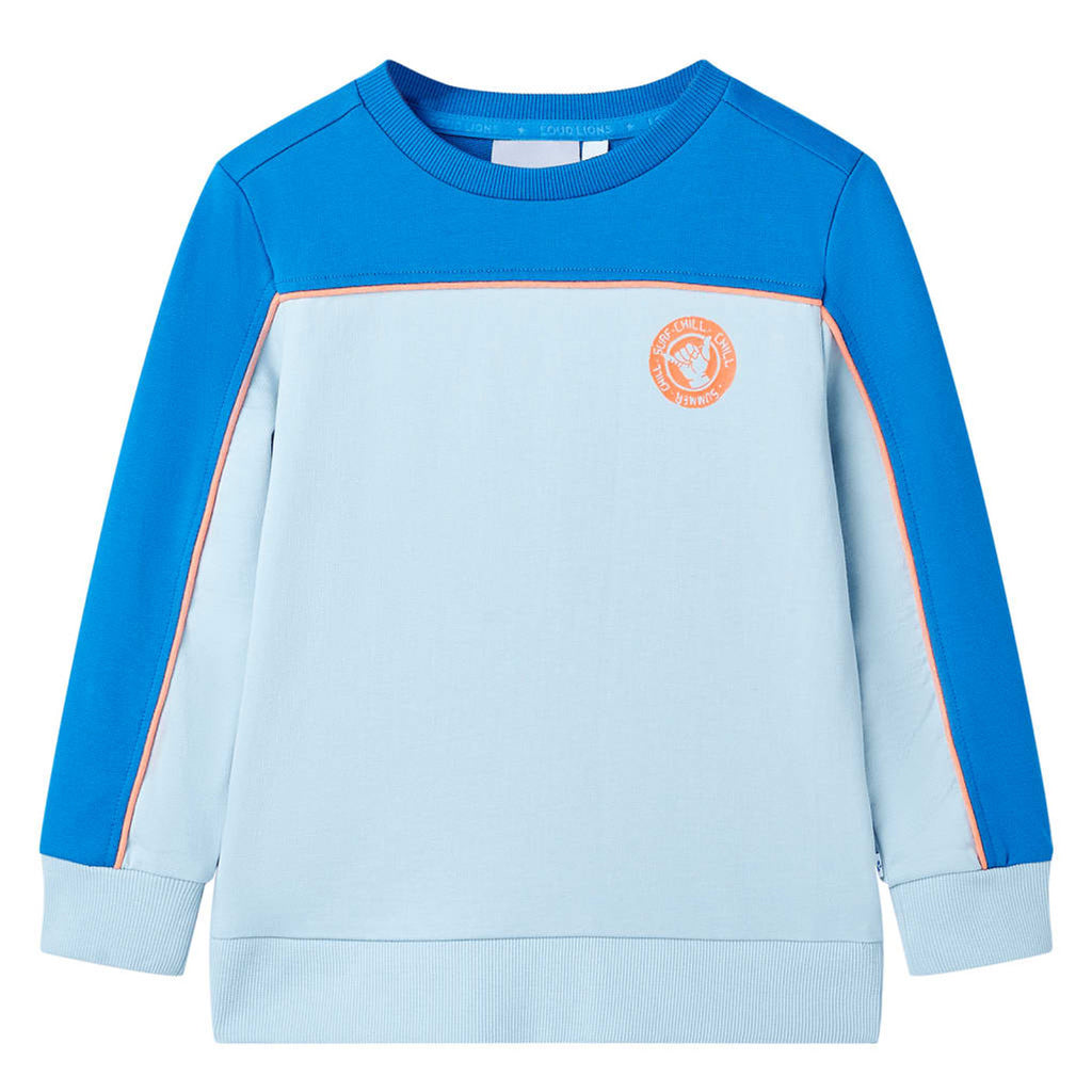 Sweatshirt Cotton Bright Blue 104 Kids Clothing Children's Top Kids Wear 104