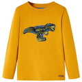Kids T-Shirt Cotton Ochre 128 Children's Top Kids Clothing Kids Wear Variant 5