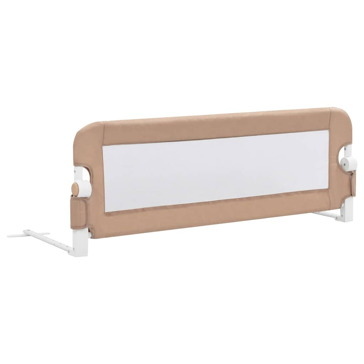 Toddler Safety Bed Rail Polyester Taupe 120 x 40.5 x 42 cm Child Bed Guard