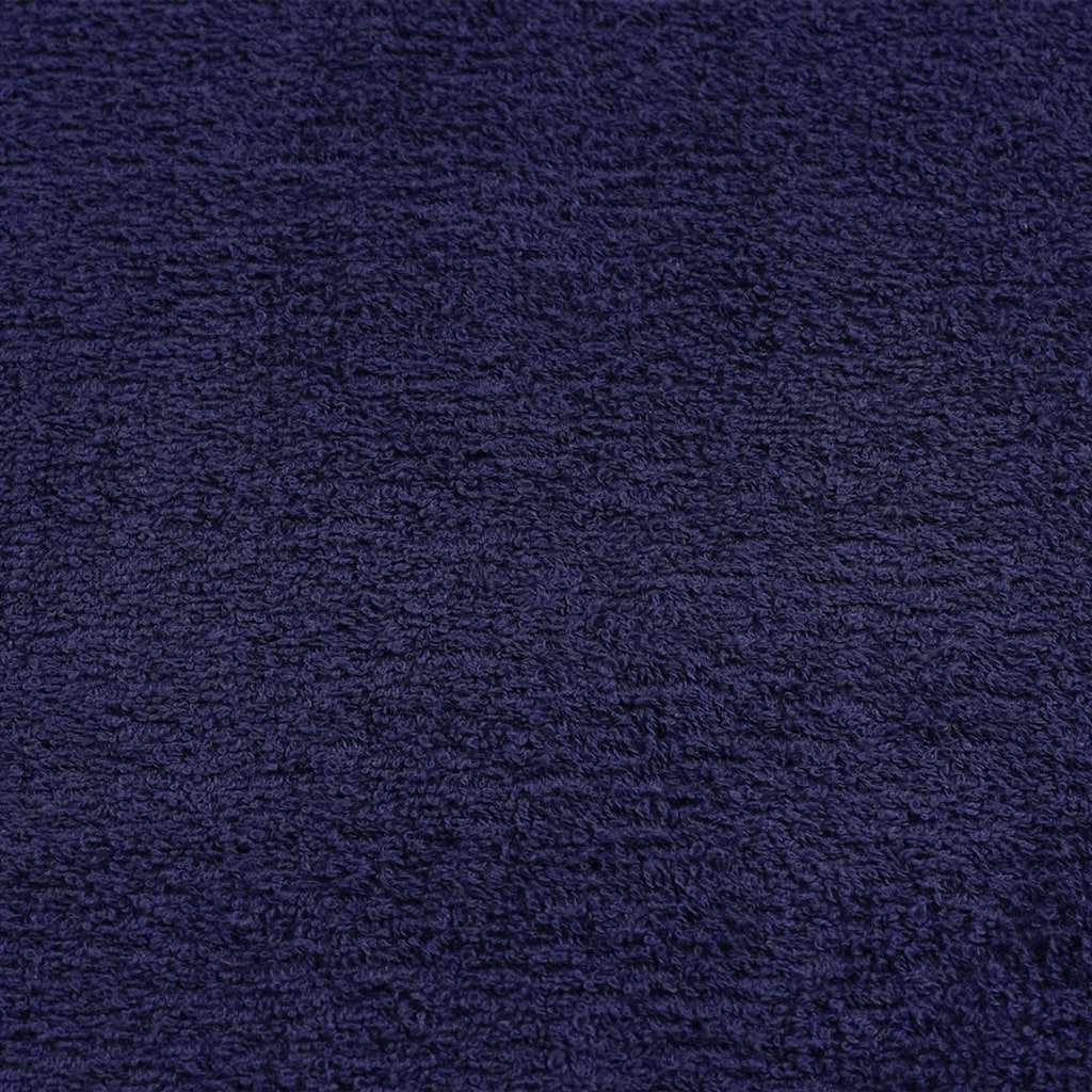 Towel Cotton Navy Blue 200 x 80 cm Bathroom Bath Linen Home Towels 10 pcs