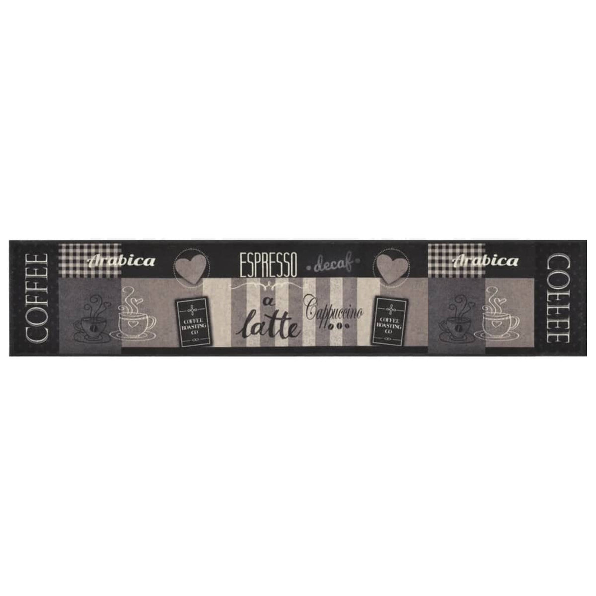 Rug Velvet (100% Polyamide) Black 300 x 60 x 0.5 cm Floor Mat Home Variant 2