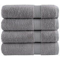 Towel Cotton Grey 100 x 50 cm Bathroom Bath Linen Home Towels 4 pcs Variant 2