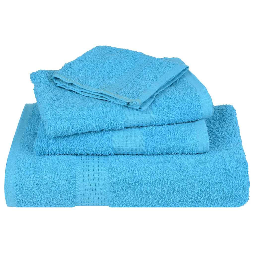 Towel Cotton Turquoise 140 x 70 cm Bathroom Bath Linen Home Towels 10 pcs