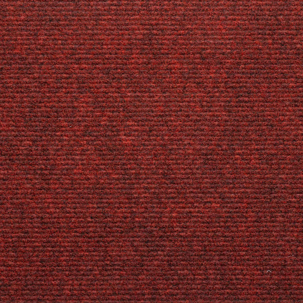 Stair Mats Self-Adhesive Needle Felt Fabric (95%Pes Red 56 x 17 x 3 cm 15 pcs