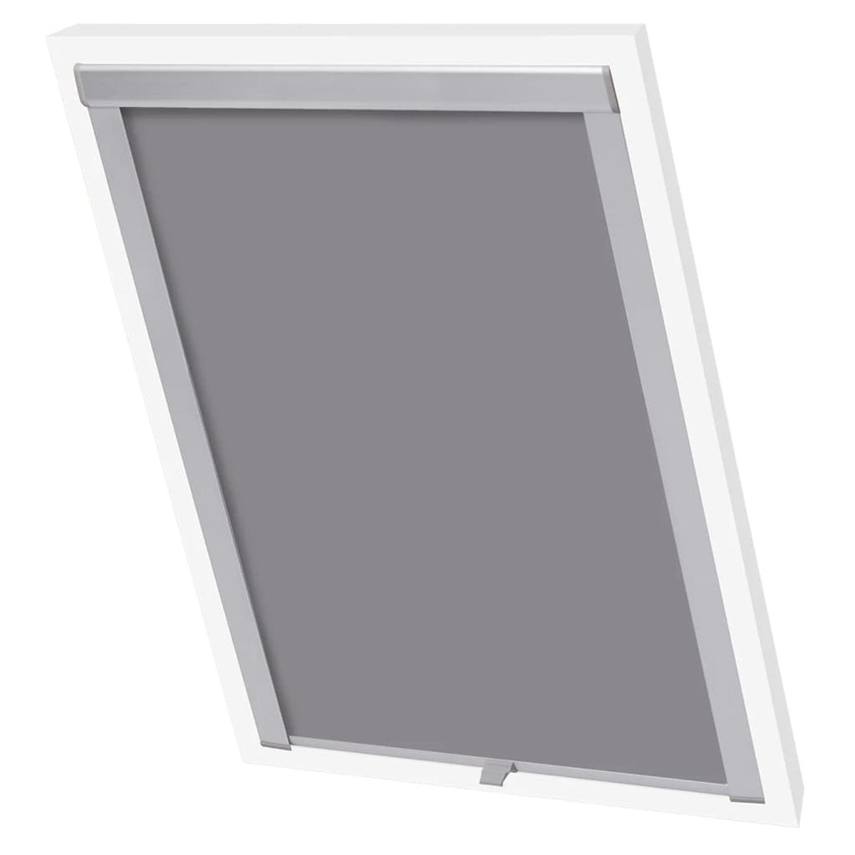 Roller Blind Blackout Fabric Grey 96.3 x 78.2 cm Window Shade Window Covering