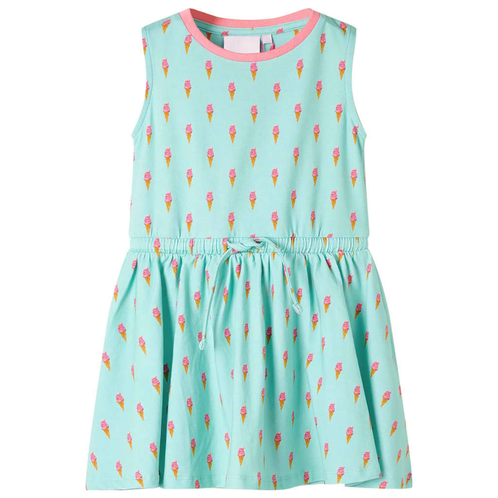 Dress Cotton Light Mint 128 Kids' Dresses Kids' Dresse Kids'Dress Variant 2